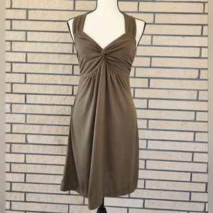 Brown Backless Dress for Women Size Medium